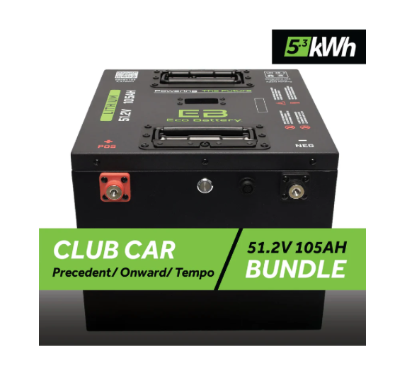 51V 105AH THRU-HOLE BATTERY BUNDLE / CLUB CAR PRECEDENT/ONWARD/TEMPO