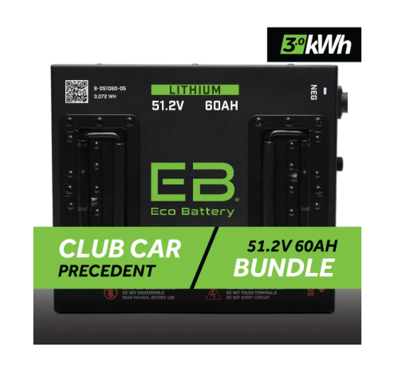 51V 60AH BATTERY BUNDLE / CLUB CAR PRECEDENT/ONWARD/TEMPO