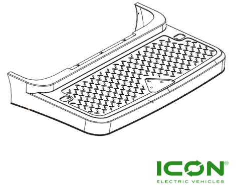 Caddie Padel for ICON Golf Carts