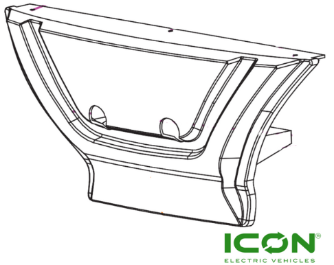 Front Bumper (Open Hole) for ICON-HD Non-Lifted