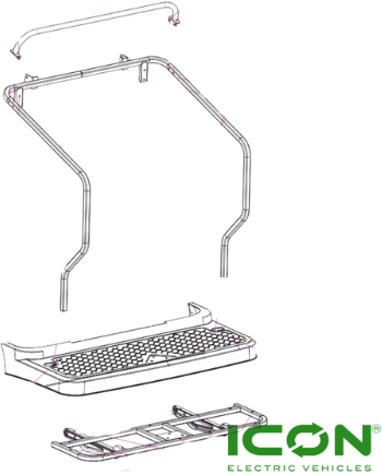 Caddie Padel Kit for ICON Golf Carts