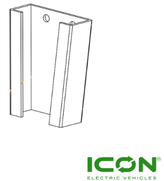 Cooler Mounting Plate for ECO by ICON and ICON EV Golf Carts