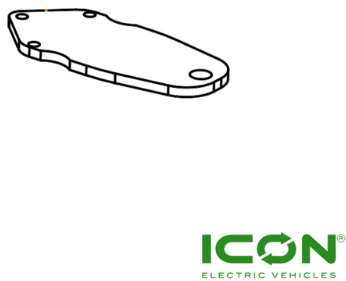 Tow Ball Mounting Plate for ICON Golf Carts