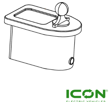 Ball Washer (Without Base) for ECO by ICON and ICON EV Golf Carts