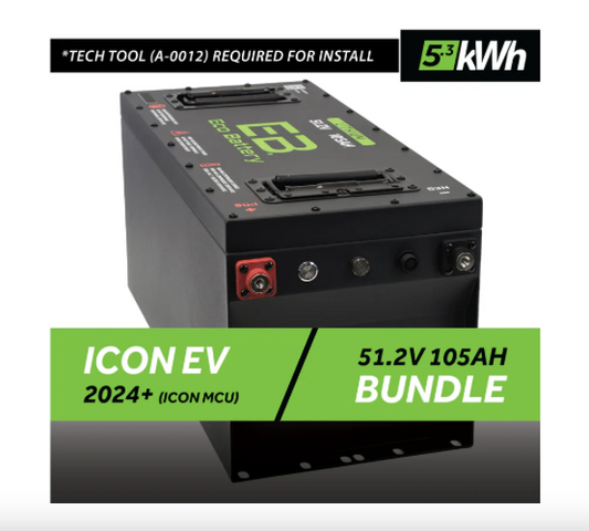 51V 105AH SKINNY BATTERY BUNDLE / ICON EV / 2024+ (ICON MCU)