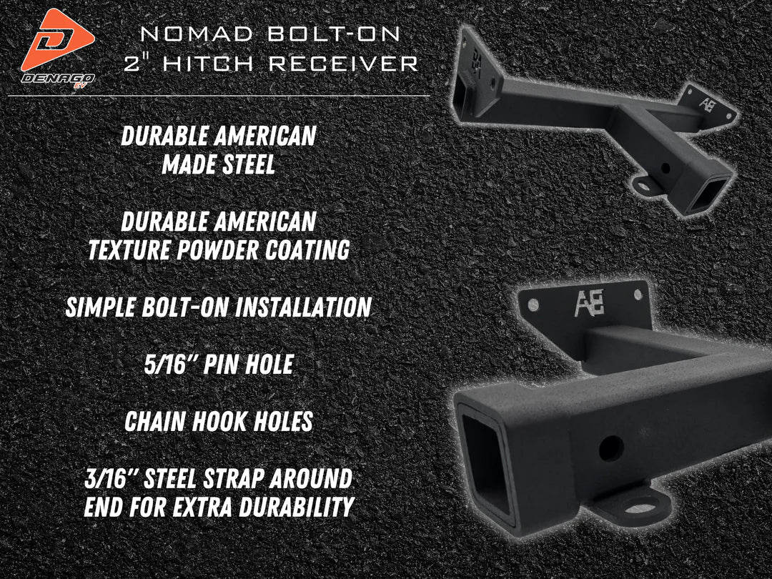 Denago Nomad XL and XL6 2" Hitch Receiver