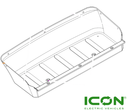 Golf Bag Plate for ICON Golf Carts