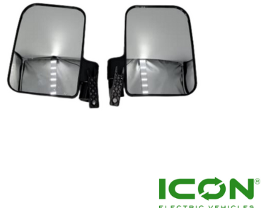 Side-View Mirror Set for ICON Golf Cart