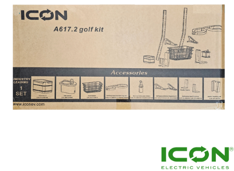 Golfer Set Up Fits ICON i20, i20L, i40F & i40FL Golf CartsECO by ICON and ICON EV Golf Carts