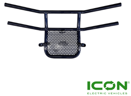 Dark Blue Steel Brush Guard for ICON i20, i40, i60, i80 Non-Lifted Golf Cart Models
