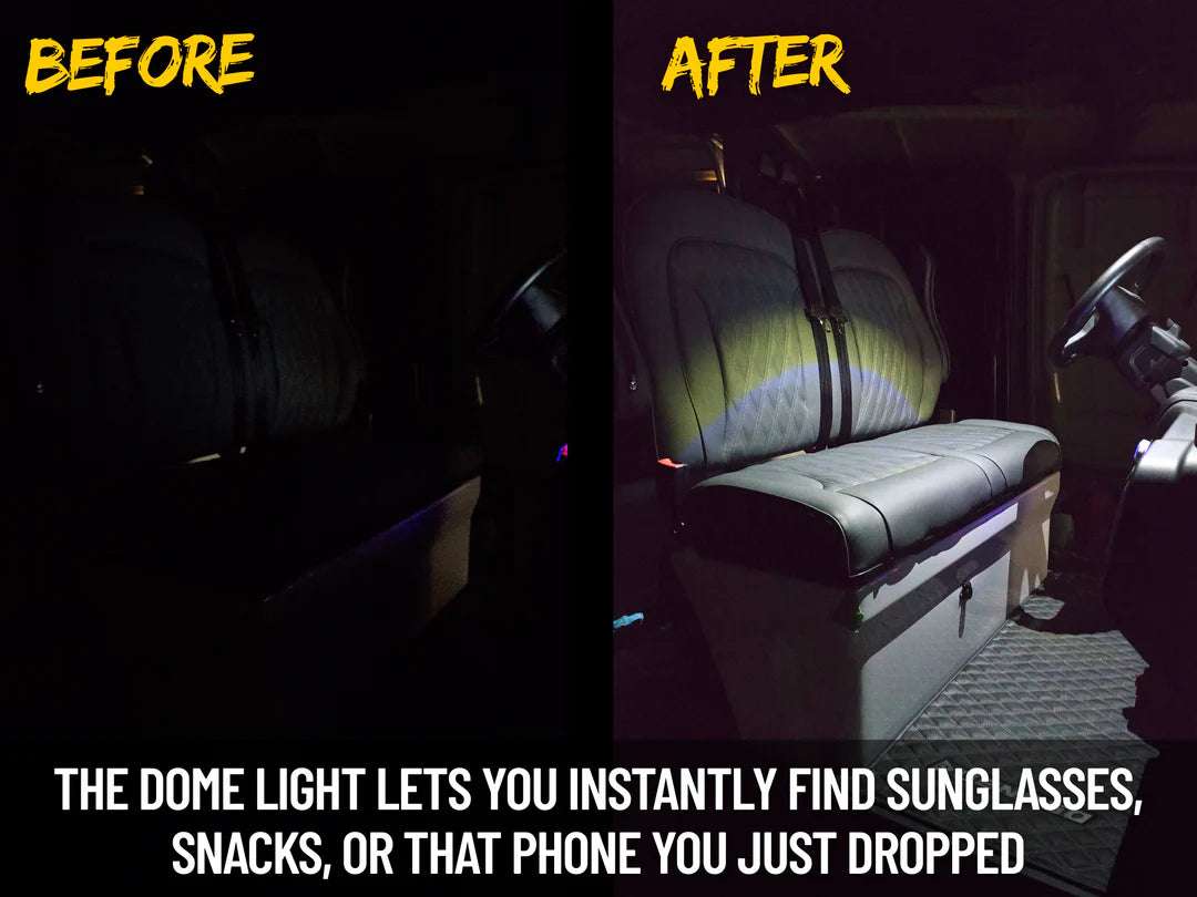 Denago Rover Storage Console + Dome Light